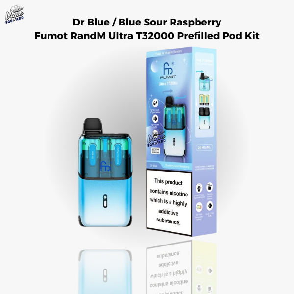 Dr Blue / Blue Sour Raspberry&nbsp;Fumot RandM Ultra T32000 Prefilled Pod Kit