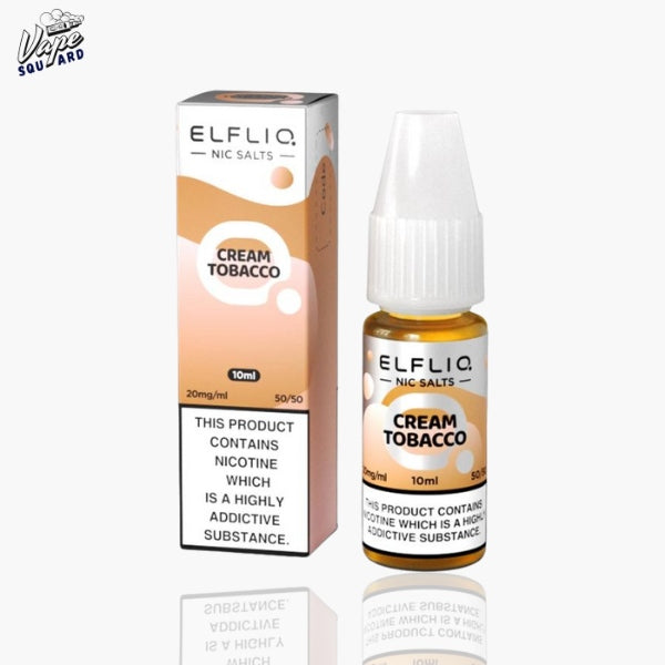 Cream Tobacco ELF BAR ELFLIQ Nic Salt (Pack of 10)