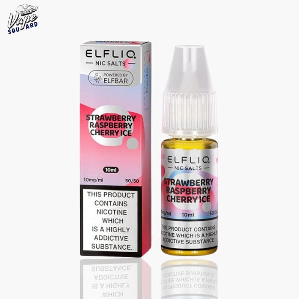 Strawberry Raspberry Cherry Ice ELF BAR ELFLIQ Nic Salt (Pack of 10)