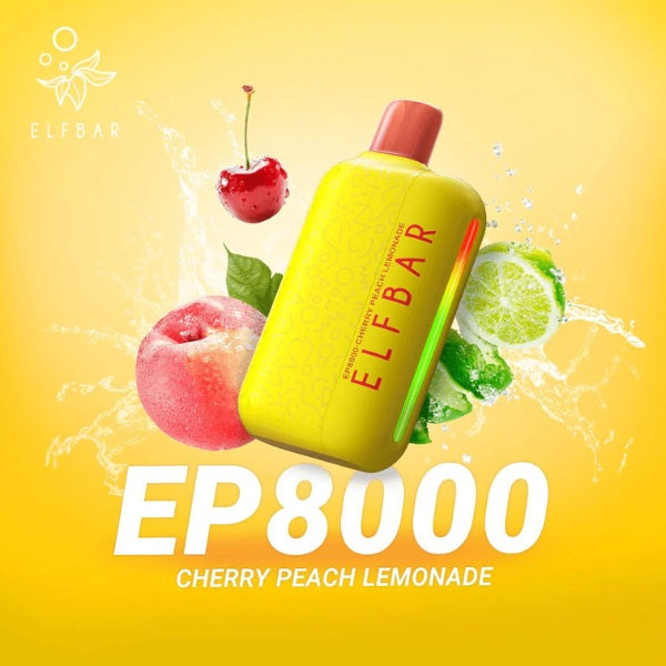 Elf Bar EP8000 Cherry Peach Lemonade Disposable Vape