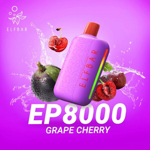 Elf Bar EP8000 Grape Cherry Prefilled Vape
