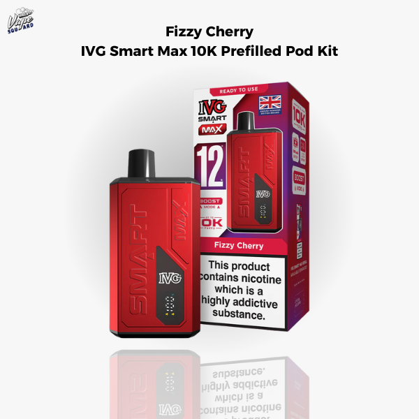 Fizzy Cherry IVG Smart Max 10K Prefilled Pod Kit