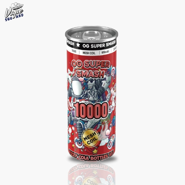 Fizzy Cola Bottle Ice OG Super Smash 10000 Puffs Prefilled Vape