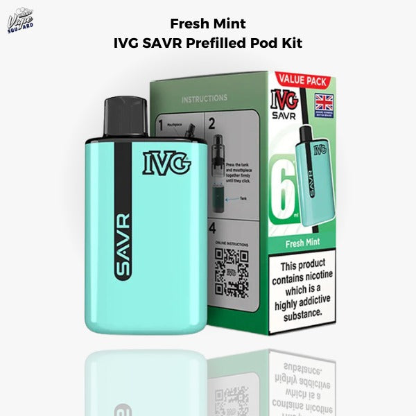 Fresh Menthol Lime IVG SAVR Prefilled Pod Kit