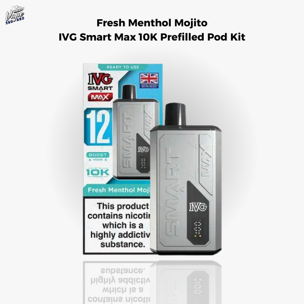 Fresh Menthol Mojito IVG Smart Max 10K Prefilled Pod Kit