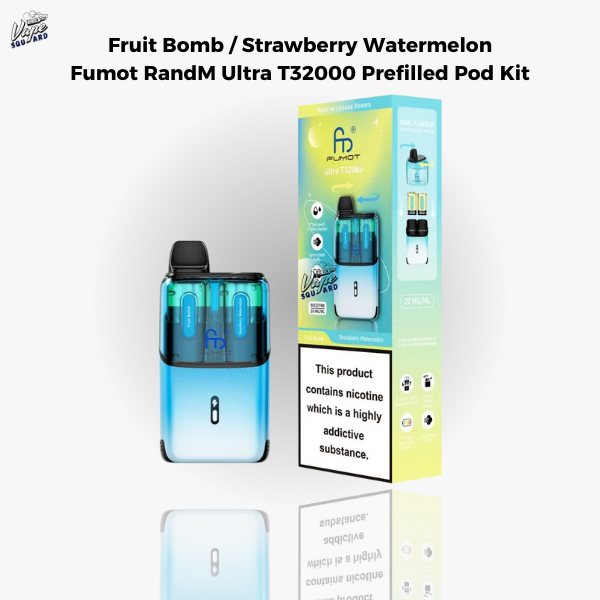 Fruit Bomb / Strawberry Watermelon&nbsp;Fumot RandM Ultra T32000 Prefilled Pod Kit
