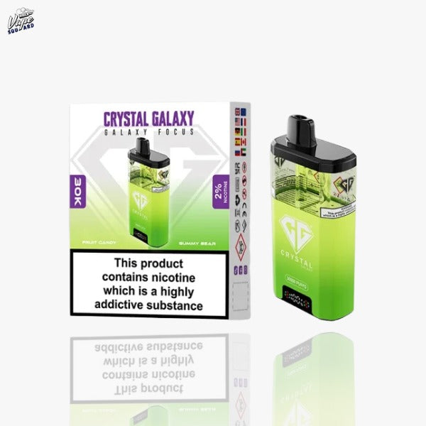 Fruit Candy and Gummy Bear Crystal Galaxy Focus 30K Prefilled Vape Kit