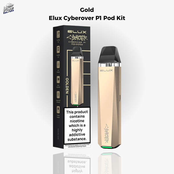 Gold Elux Cyberover P1 Pod Kit Gold Elux Cyberover P1 Pod Kit