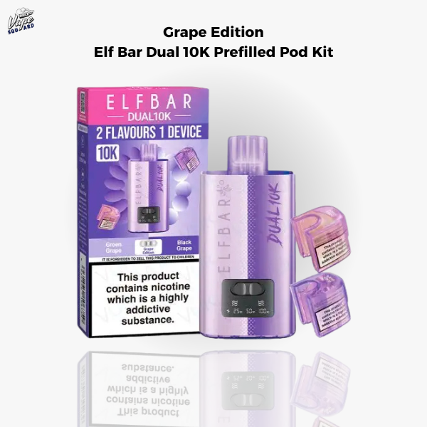 Grape Edition Elf Bar Dual 10K Prefilled Pod Kit