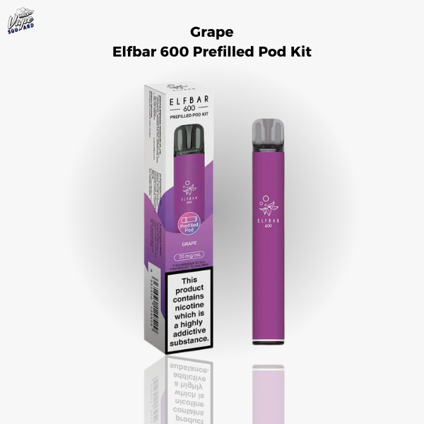 Grape Elfbar 600 Prefilled Pod Kit