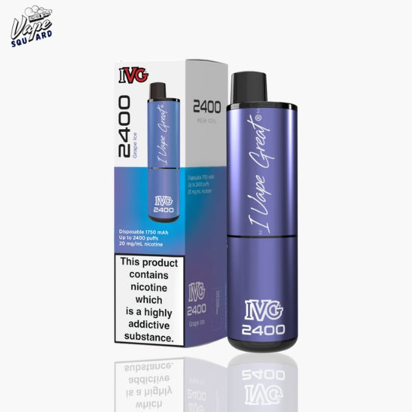 Grape Ice IVG 2400 Prefilled Vape