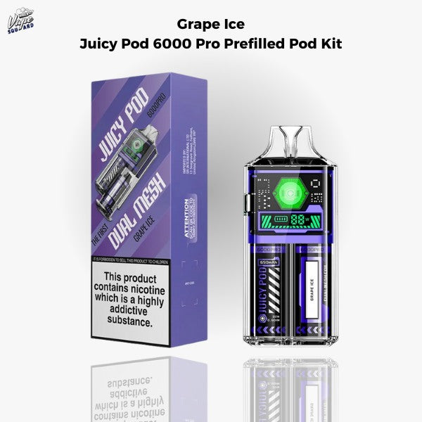 Grape Ice Juicy Pod 6000 Pro Prefilled Pod Kit