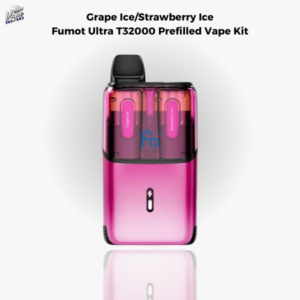 Grape Ice/Strawberry Ice Fumot Ultra T32000 Prefilled Vape Kit