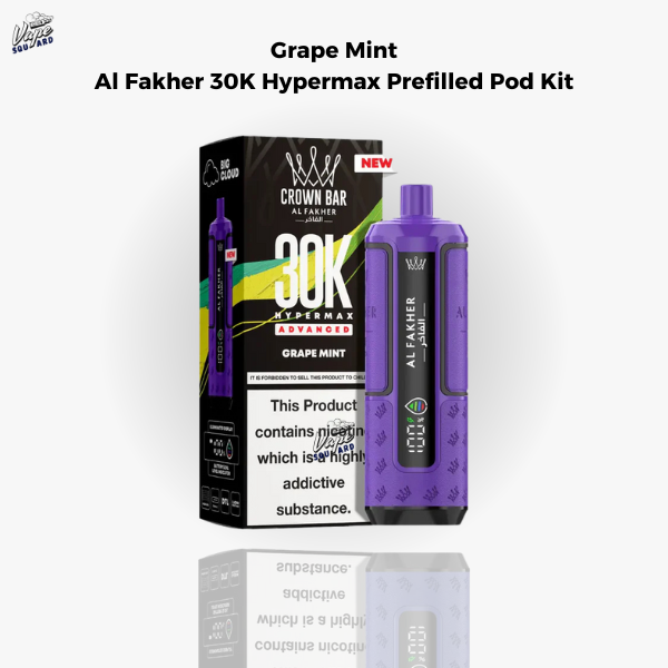 Grape Mint Al Fakher 30K Hypermax Prefilled Pod Kit