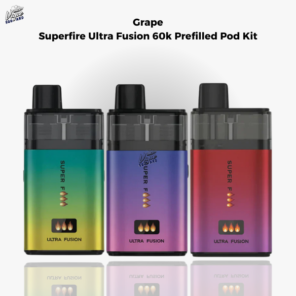 Grape Superfire Ultra Fusion 60k Prefilled Pod Kit