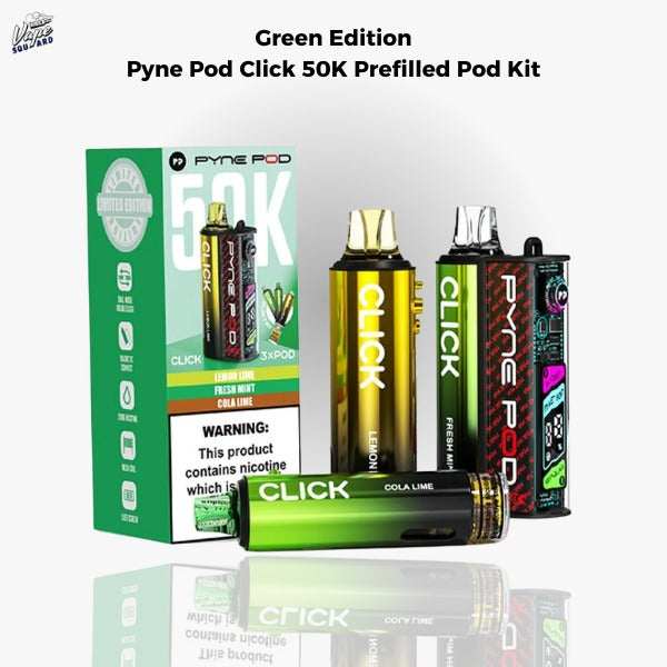 Green Edition Pyne Pod Click 50K Prefilled Pod Kit