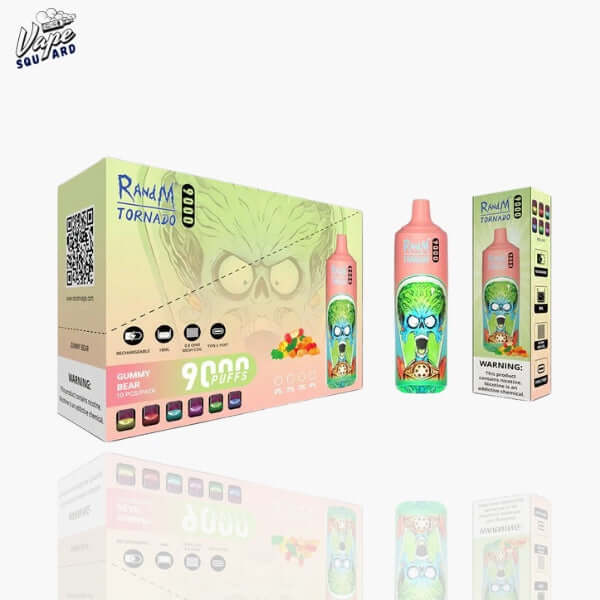 Gummy Bear RandM Tornado 9000 Puffs Prefilled Vape