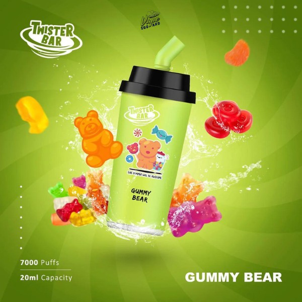 Gummy Bear Twister Bar 7000 Puffs Prefilled Vape