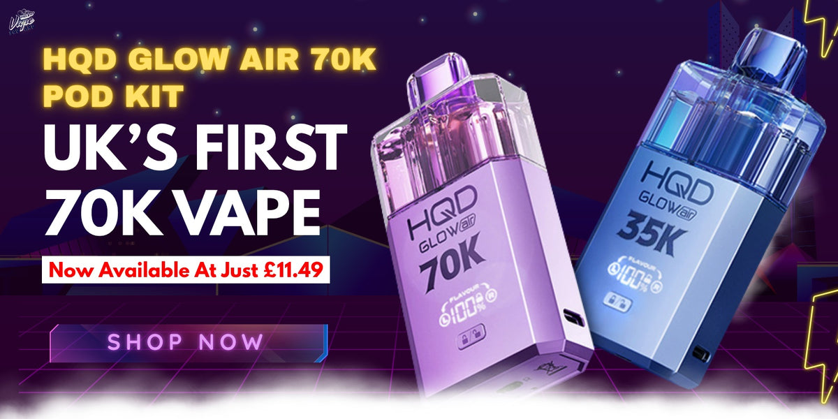 HQD Glow Air 70K Pod Kits First 70K Vape