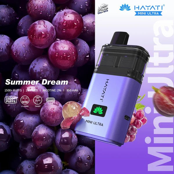 Hayati Mini Ultra 1500 Summer Dream Prefilled Vape