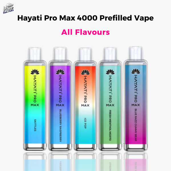 Hayati Pro Max 4000 Prefilled Vape - All Flavours Vape