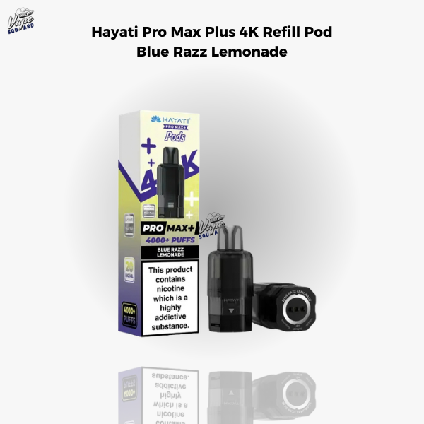 Hayati Pro Max Plus 4K Blue Razz Lemonade Refill Pods
