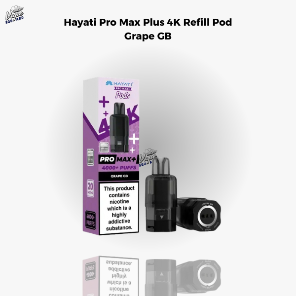 Hayati Pro Max Plus 4K Grape GB Refill Pods