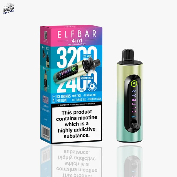 Ice Drinks Edition ELFBAR 4-in-1 Prefilled Kit