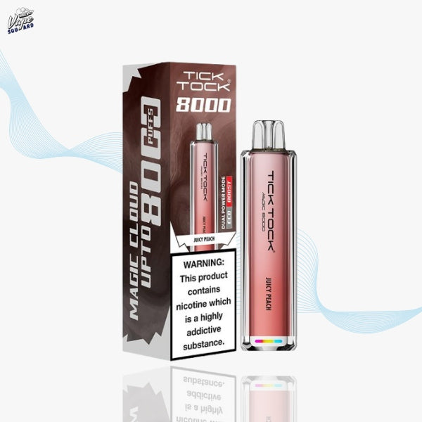 Juicy Peach Tick Tock Magic 8000 Prefilled Vape