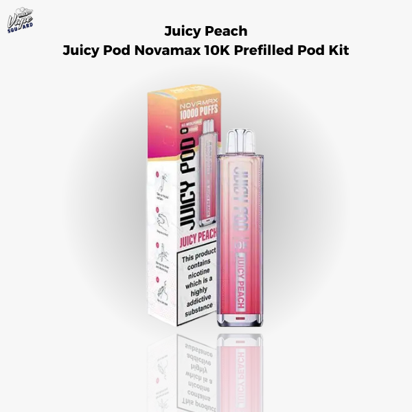 Juicy Peach Juicy Pod Novamax 10K Prefilled Pod Kit