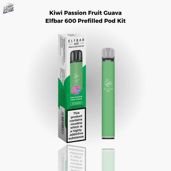 Kiwi Passion Fruit Guava Elfbar 600 Prefilled Pod Kit