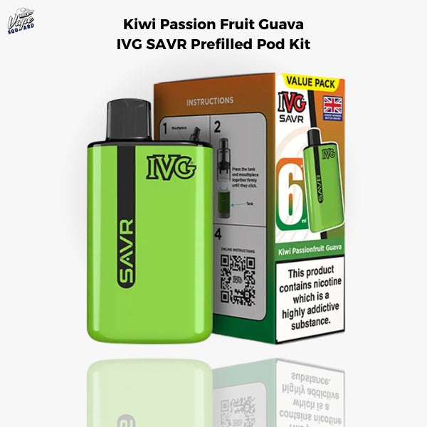 Kiwi Passion Fruit Guava IVG SAVR Prefilled Pod Kit