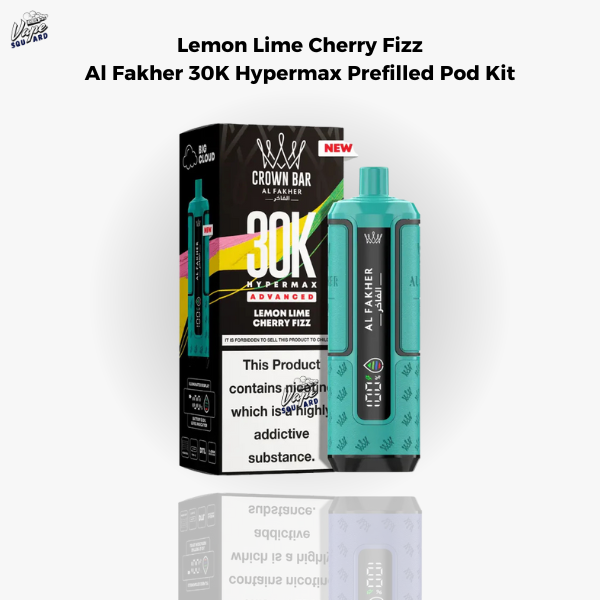Lemon Lime Cherry Fizz Al Fakher 30K Hypermax Prefilled Pod Kit