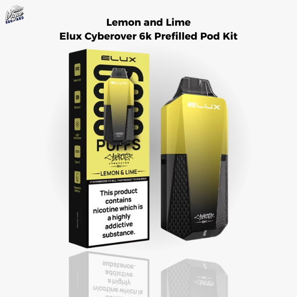 Lemon & Lime Elux Cyberover 6K Prefilled Pod Kit 1