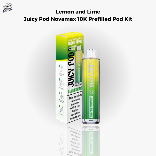 Lemon and Lime Juicy Pod Novamax 10K Prefilled Pod Kit