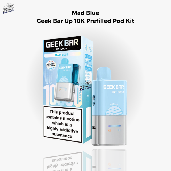Mad Blue Geek Bar Up 10K Prefilled Pod Kit