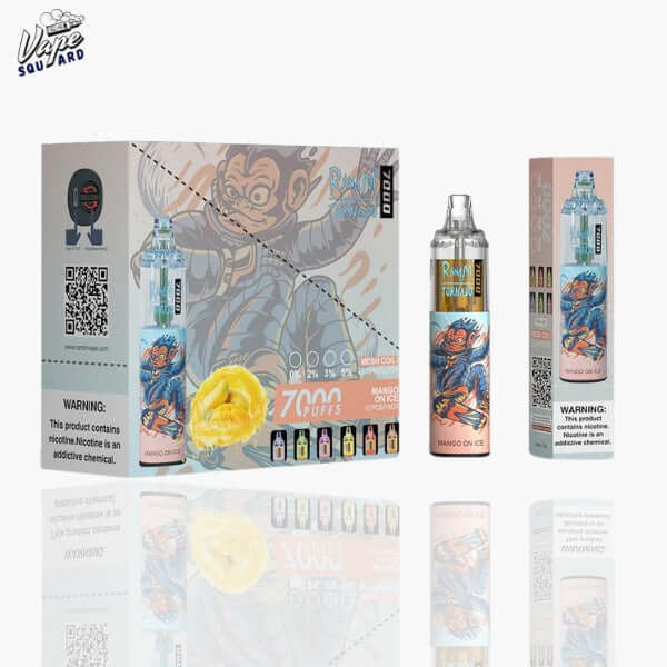 Mango on Ice RandM Tornado 7000 Puffs Prefilled Vape