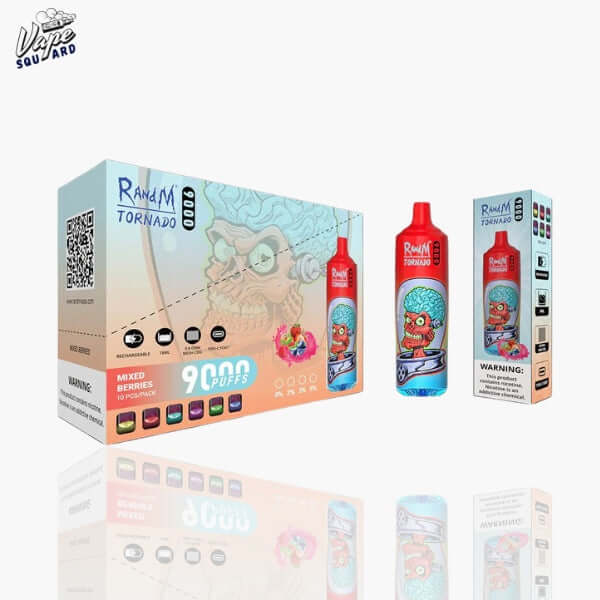 Mixed RandM Tornado 9000 Puffs Prefilled Vape