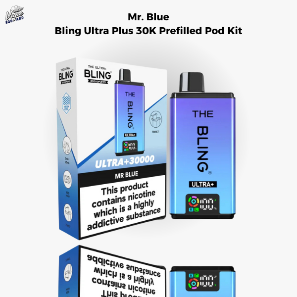 Mr. Blue Bling Ultra Plus 30K Prefilled Pod Kit