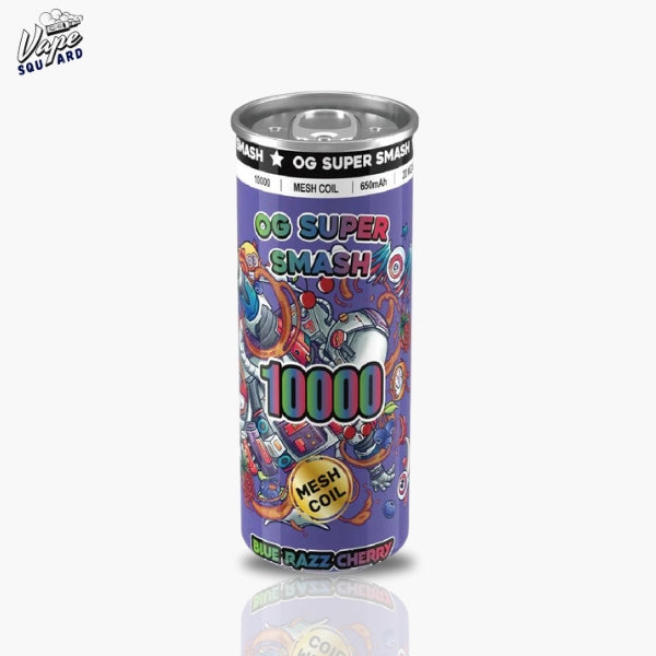 Blue Razz Cherry OG Super Smash 10000 Puffs Disposable Vape