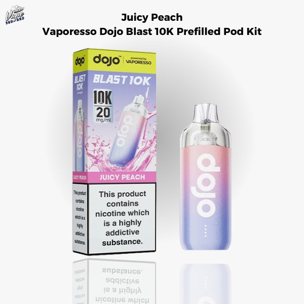 Party Peach Vaporesso Dojo Blast 10K Prefilled Pod Kit