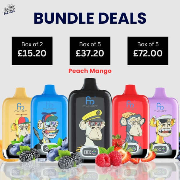 Peach Mango Fumot Digital Box 12000 Prefilled Vape