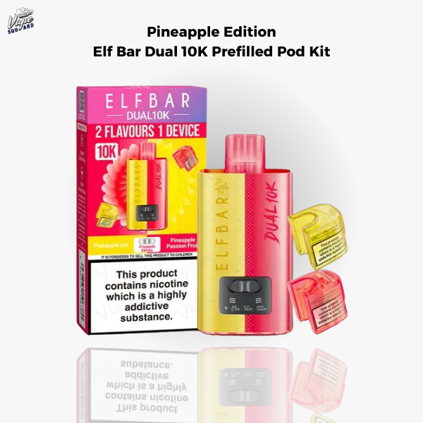 Pineapple Edition Elf Bar Dual 10K Prefilled Pod Kit