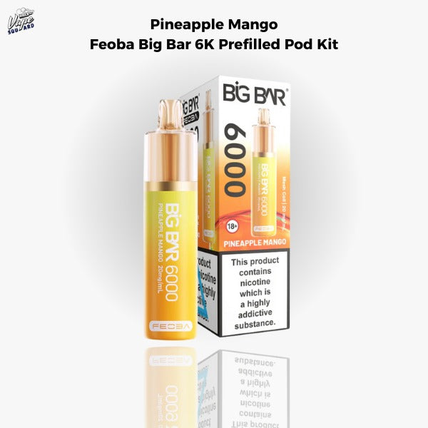 Pineapple Mango Feoba Big Bar 6K Prefilled Pod Kit
