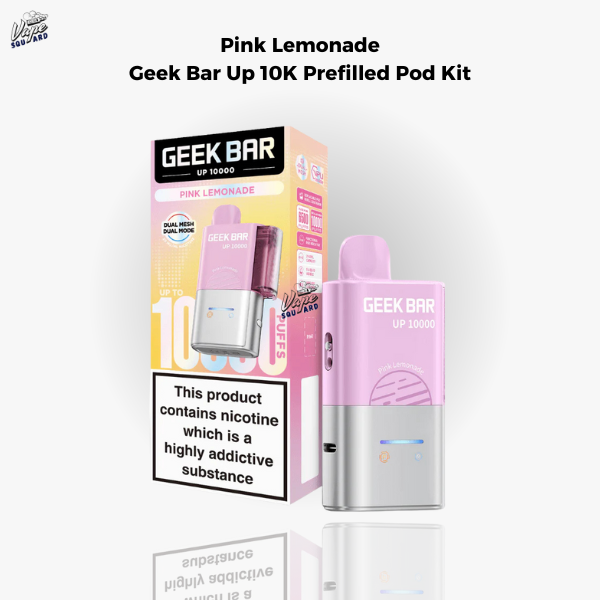 Pink Lemonade Geek Bar Up 10K Prefilled Pod Kit