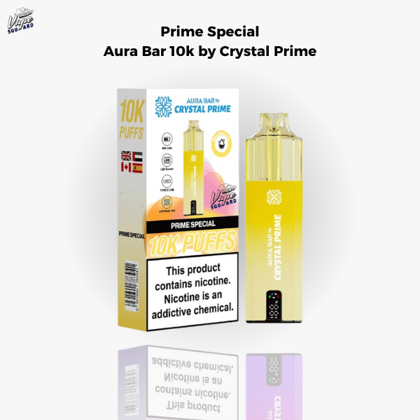 Prime Special Aura Bar 10k Prefilled Vape By Crystal Prime