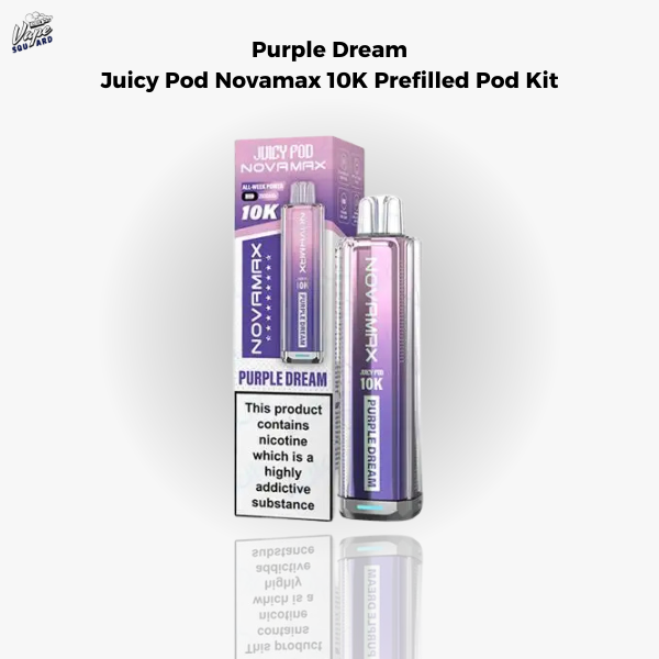 Purple Dream Juicy Pod Novamax 10K Prefilled Pod Kit