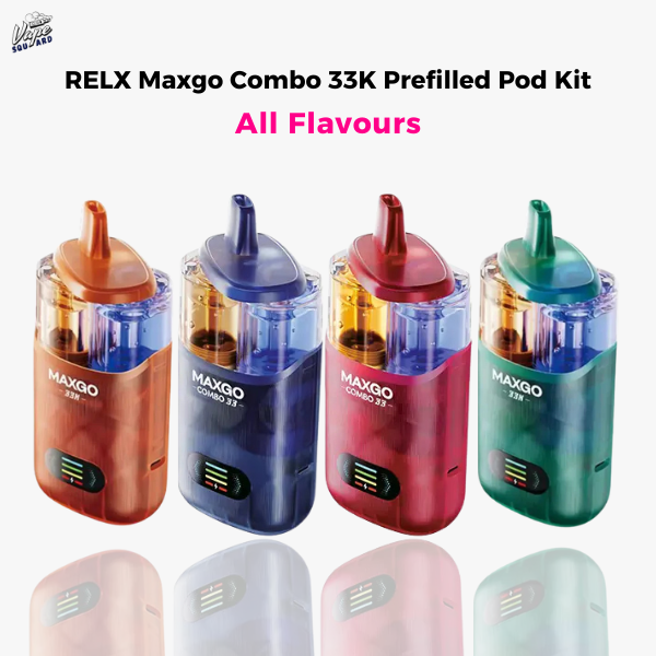 RELX Maxgo Combo 33K Prefilled Pod Kit: The Ultimate Flavor Collection