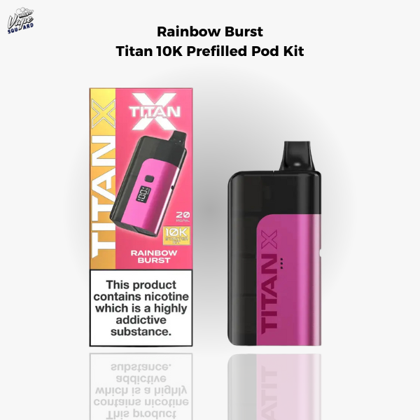 Rainbow Burst Titan 10K Prefilled Pod Kit