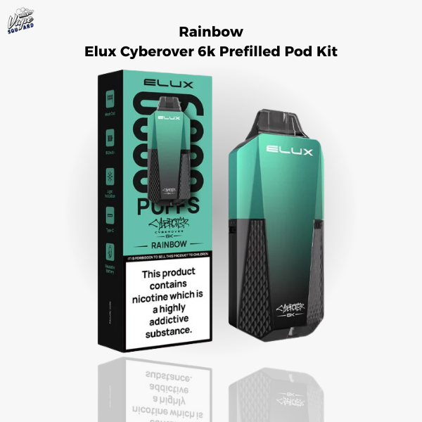 Rainbow Elux Cyberover 6K Prefilled Pod Kit 1